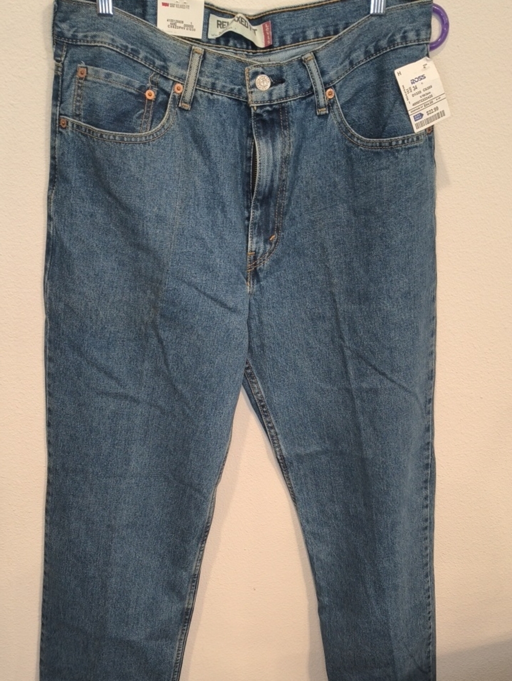 Levi's Men's Straight Jeans in Medium Blue Denim 34 34